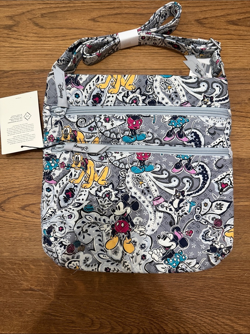 Disney triple zip hipster Vera bradley Mickey Mouse Piccadilly paisley